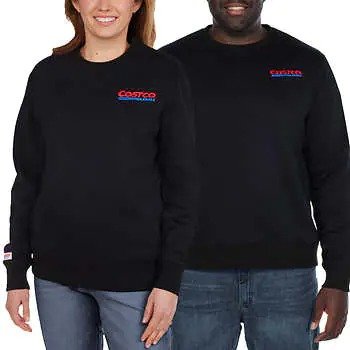 Wholesale Unisex Logo Fleece Crewneck Sweatshirt