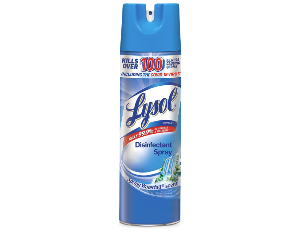 Disinfectant Spray, Sanitizing and Antibacterial Spray, For Disinfecting and Deodorizing, Spring Waterfall, 19 fl oz