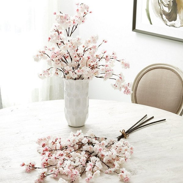 Cherry Blossom Stems - Set of 3 | Ballard Designs
