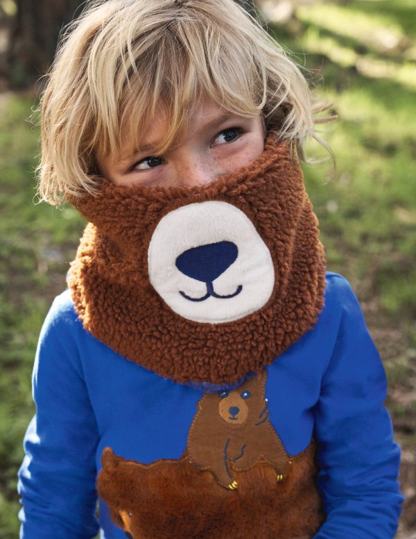 儿童熊熊保暖脖套