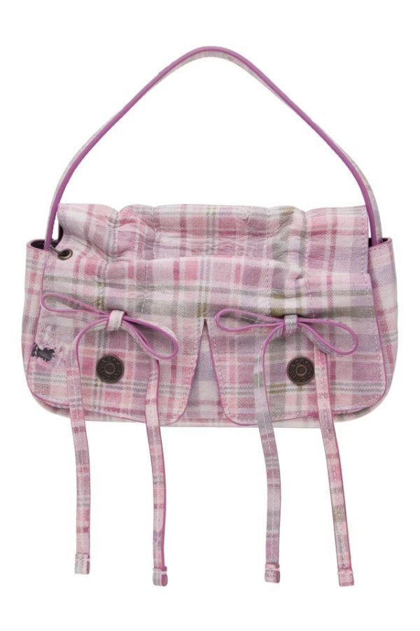 Pink Multipocket Micro Tea Towel Bag