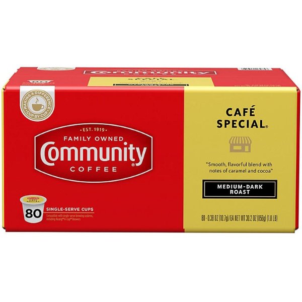 Community Coffee Single Serve Cups, Cafe Special (80 ct.) - Sam's Club