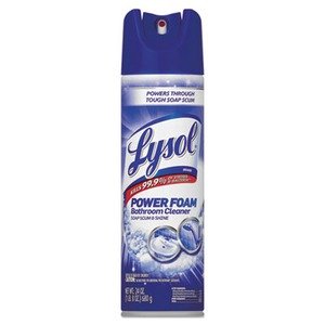 LYSOL Brand Power Foam Bathroom Cleaner, 24oz Aerosol