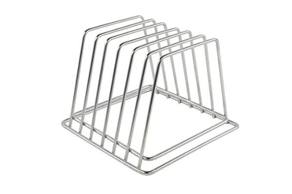 Commercial Cutting Board Organizer, Stainless Steel Rack NSF, No Rusting, 0.75 Inch Width Slots