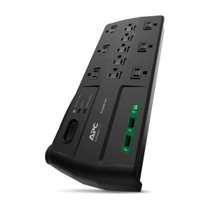 APC 11-Outlet Surge Protector Power Strip with USB Charging Ports, 2880 Joules, SurgeArrest Home/Office