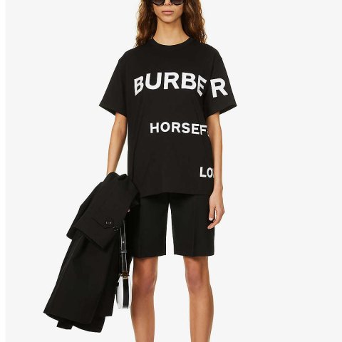 BurberryCarrick logo-print cotton-jersey T-shirt