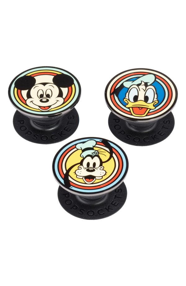 Disney x PopSockets 3-Pack Mickey, Donald & Goofy Smartphone Grip & Stands