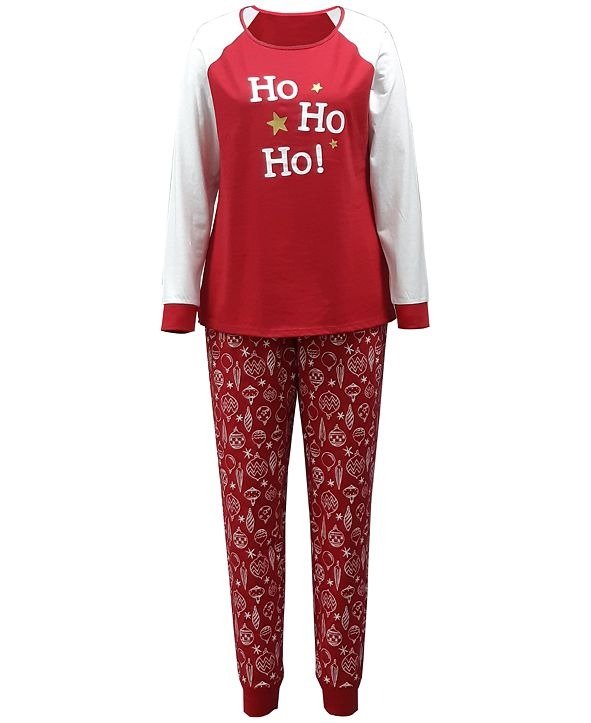 Matching Women's Ornament-Print Family Pajama Set, Created for Macy's