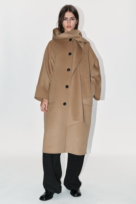 DOUBLE SIDED WOOL COAT ZW COLLECTION