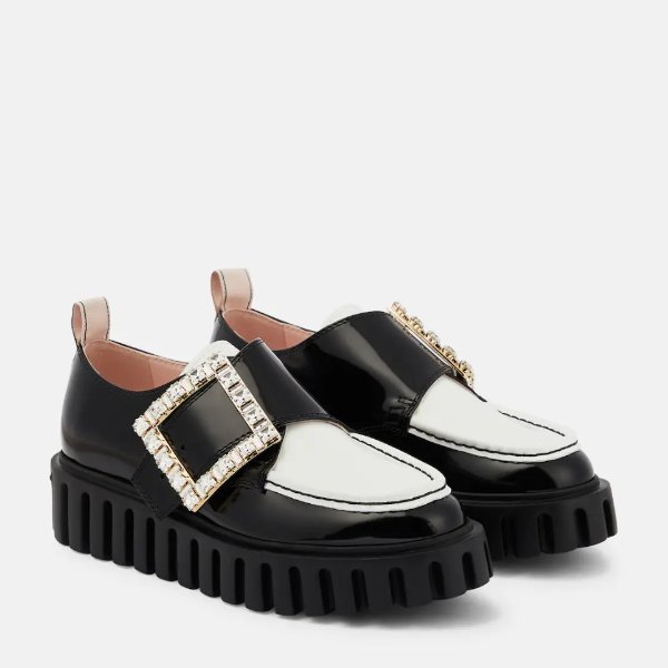 Viv' Go-Thick leather platform loafers
