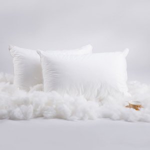 LANGRIA Queen Down Alternative Bed Pillows White 20'' x 30'' (2 Pack)