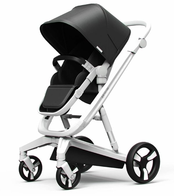 Lullaby Auto Stopping Stroller - Black