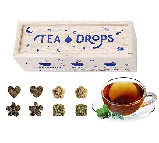 Sweetened Organic Loose Leaf Tea | Standard Herbal Sampler Assortment Box | Instant Pressed Teas Eliminate the Need for Teabags and Sweetener | Tea Lovers Gift | Delicious Hot or Iced | By Tea Drops