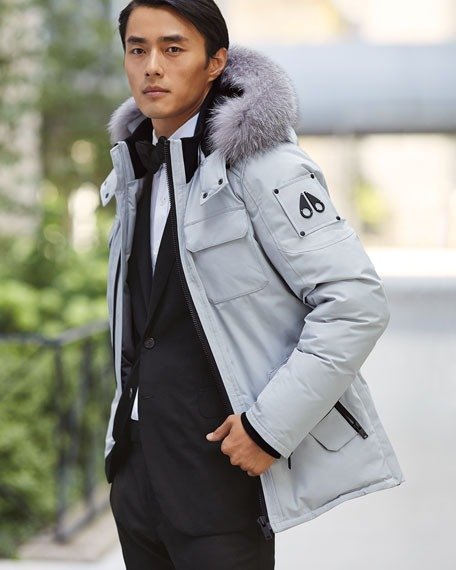 Men's Lingan Jacket with Fur Hood