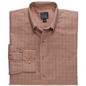 Traveler Long Sleeve Patterned Cotton Buttondown Sportshirt