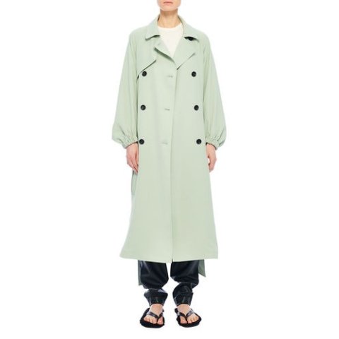 Tibi TibiDraped Twill Trench DressTibiDraped Twill Trench Dress