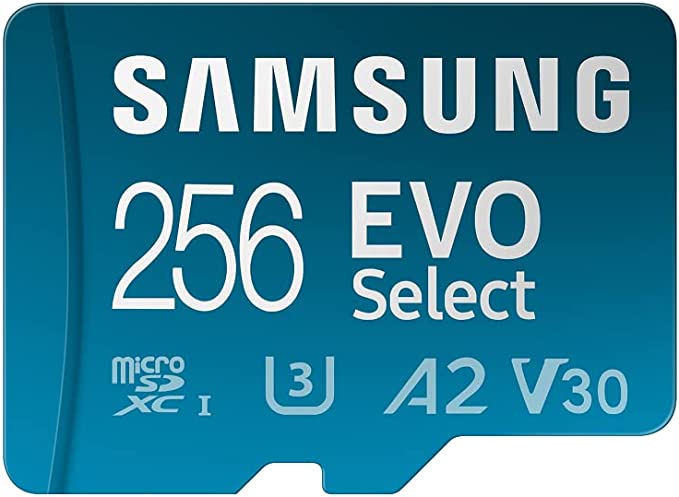 SAMSUNG EVO Select Micro SD-Memory-Card + Adapter, 256GB 