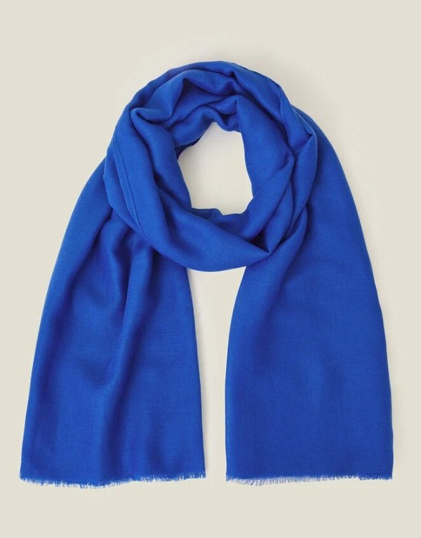 蓝色围巾