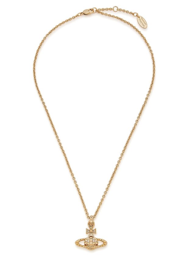 Mayfair Bas Relief gold-tone necklace