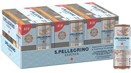 S.Pellegrino Essenza Sweet Caramel & Coffee Flavors, 11.15 fl oz. Cans (24 Count)