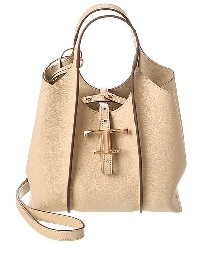 TOD’s T Timeless Mini Leather Tote / Gilt