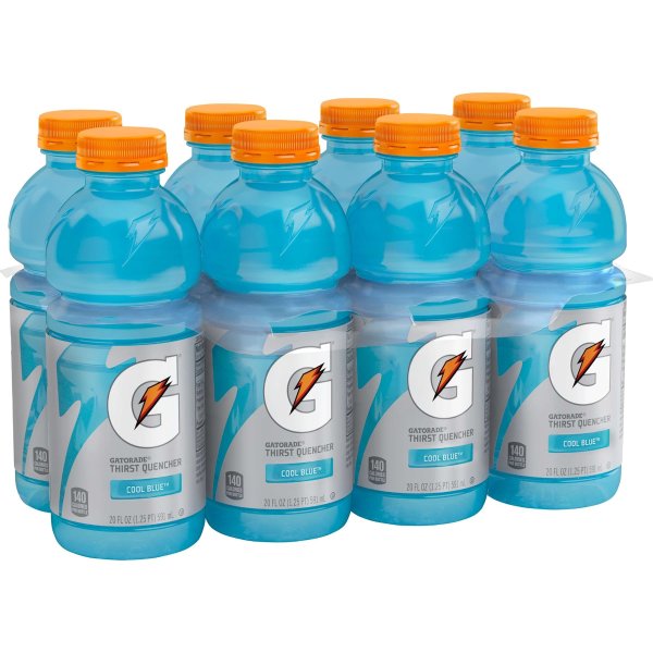 Thirst Quencher Cool Blue Sports Drink, 20 Fl. Oz., 8 Count