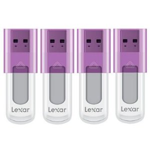 Lexar 16 GB JumpDrive High Speed USB Flash Drive (Purple) 4-Pack 