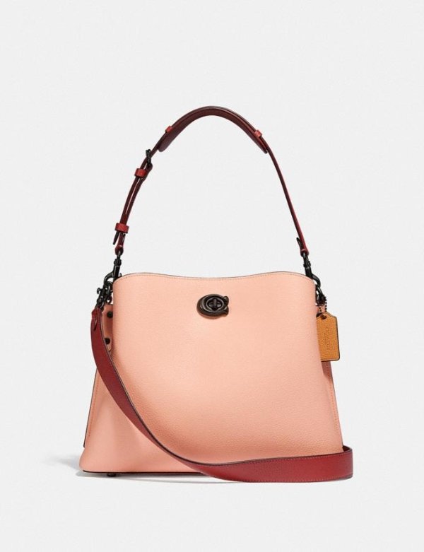 Willow Shoulder Bag in Colorblock With Signature Canvas Interior