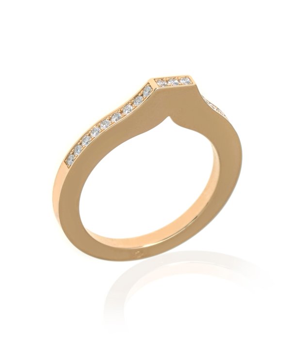18k Yellow Gold Diamond Ring Sz 6.75 823561-0111
