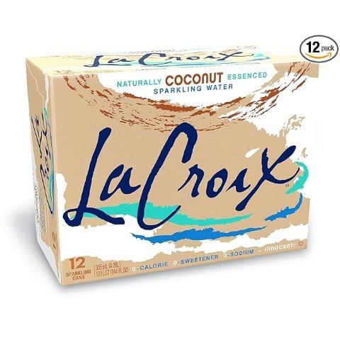 LaCroix  无糖零卡汽泡水12 Oz 12罐 椰子口味