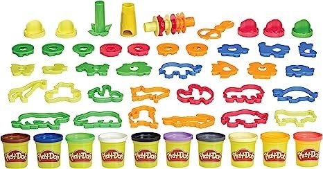 -Doh Animal Adventure Set, Arts and Crafts Toys for 3 Year Old Girls & Boys, 45 Tools, 10 Cans (Amazon Exclusive)