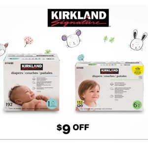 Kirkland Signature Diapers Sizes 1-6