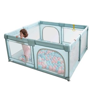 YOBEST Baby Playpen, Playpens for Babies, Extra Large Infant Playard with Gates