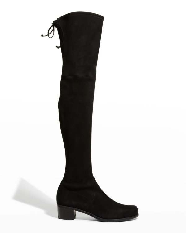Tieland Suede Over-The-Knee Boots