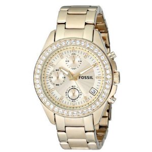 Fossil Women's ES2683 Decker Gold-Tone Stainless Steel Watch