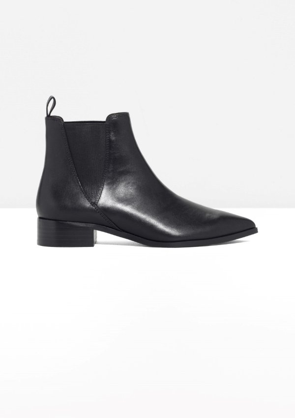 & Other Stories | Chelsea Boots | Black Leather