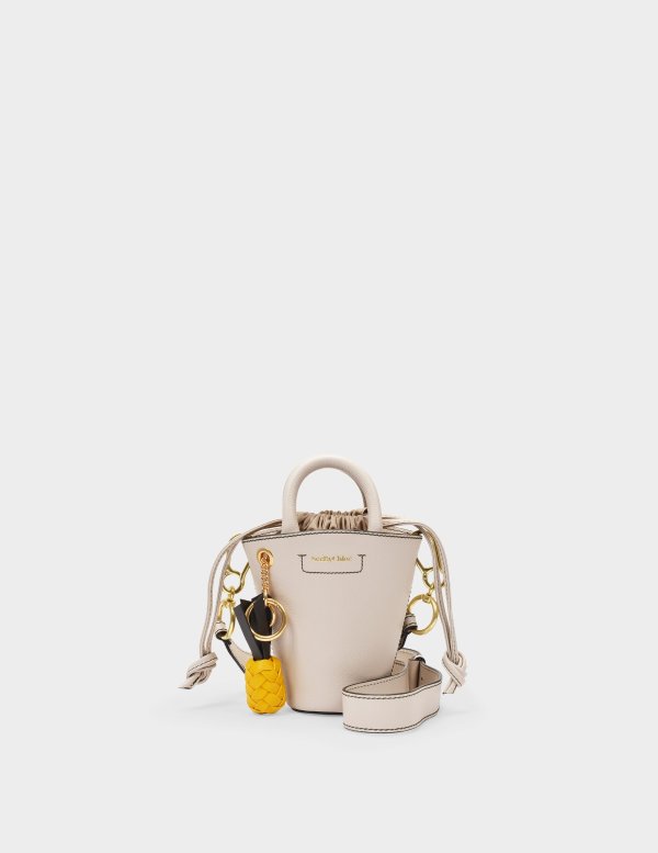 Cecilia Bag in Cement Beige Leather