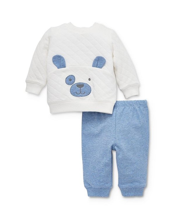 Boys' Puppy Face Sweatshirt & Pants Set - Baby