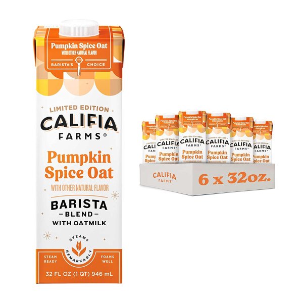 Califia Farms 南瓜香料燕麦奶 32oz 6罐