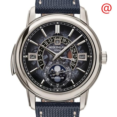 Patek PhilippeGrand Complications Perpetual Tourbillon Automatic Moon Phase Black Dial Men s Watch 5316-50P-001