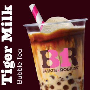 Only in spring and summerNew Release: Baskin Robbins Tiger Black Sugar Milk Bubble Tea