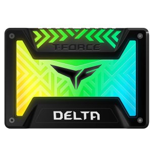 TEAMGROUP T-Force Delta RGB SSD 1TB 2.5 inch SATA III 3D NAND Internal Solid State Drive (5V RGB Header) - Black