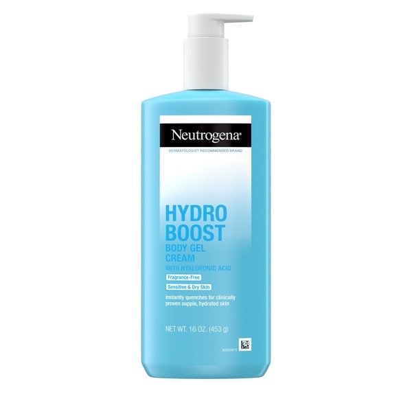 Hydro Boost Hyaluronic Acid Body Gel Cream, Fragrance-Free, 16 OZ