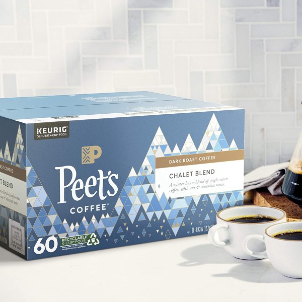 Peet's Coffee, Chalet Blend - Dark Roast Coffee - 60 K-Cup Pods