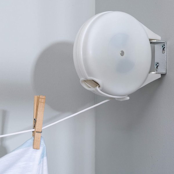 Honey-Can-Do Retractable Clothesline DRY-01113 White