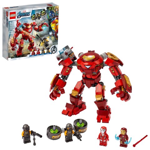 LegoMarvel Avengers Iron Man Hulkbuster Versus A.I.M. Agent 76164 Superhero Building Toy with Minifigures (456 Pieces)