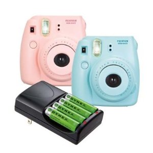 Fujifilm Instax Mini 8 Instant Film Camera + Dynex™ AA Battery Charger