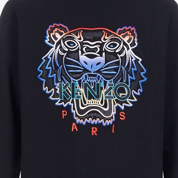 Logo-tiger cotton sweatshirt