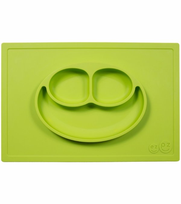 Happy Mat Placemat & Plate - Lime