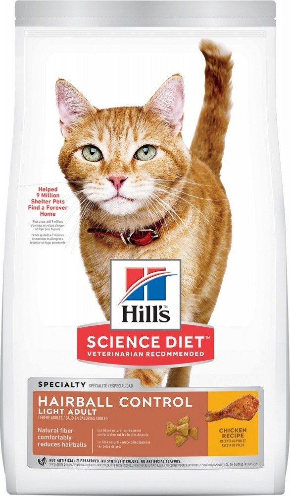 Adult Hairball Control Light Chicken Recipe Dry Cat Food | Petflow